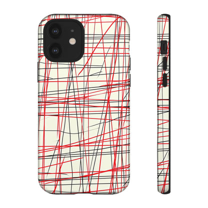 Red Line Minimalist - Protective Phone Case