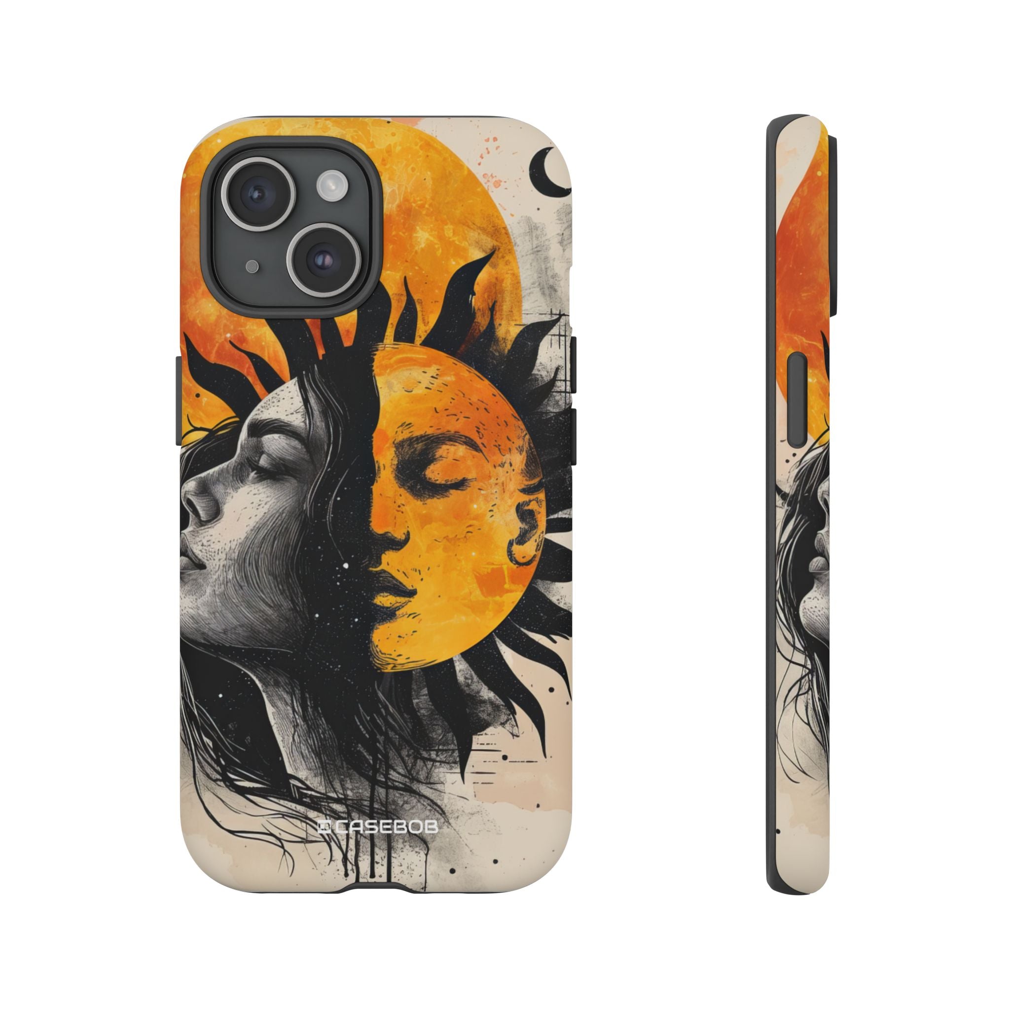 Sunlit Duality | Protective Phone Case for iPhone