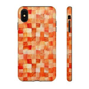 Orange Blaze: Square Gradient - Protective Phone Case