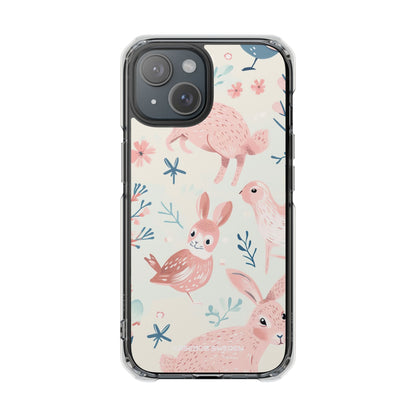 Pastel Whimsical Nature - Clear Impact iPhone 15 Phone Case