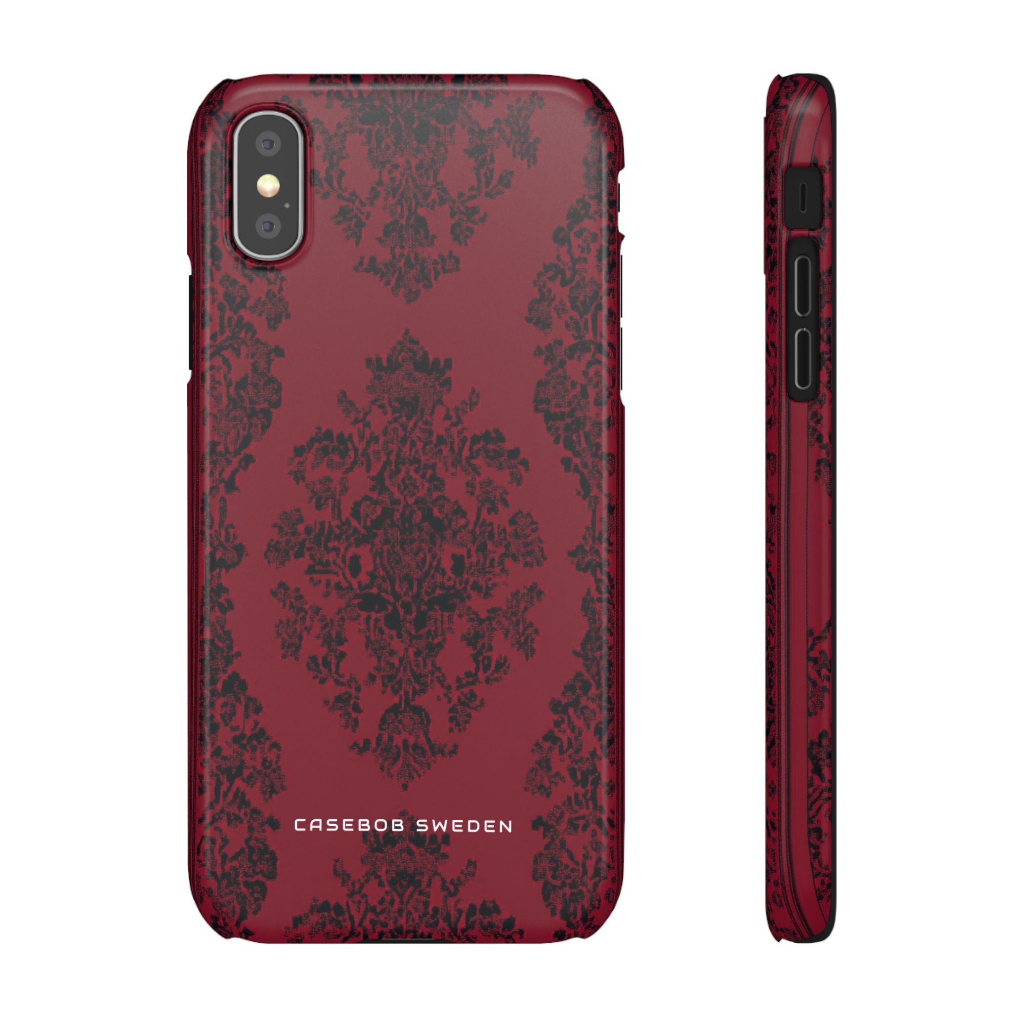 Gothic Crimson Elegance  iPhone X - Slim Phone Case