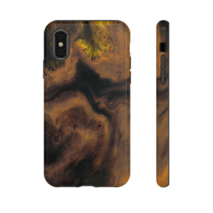 Brown Earth Ink Art - Protective Phone Case