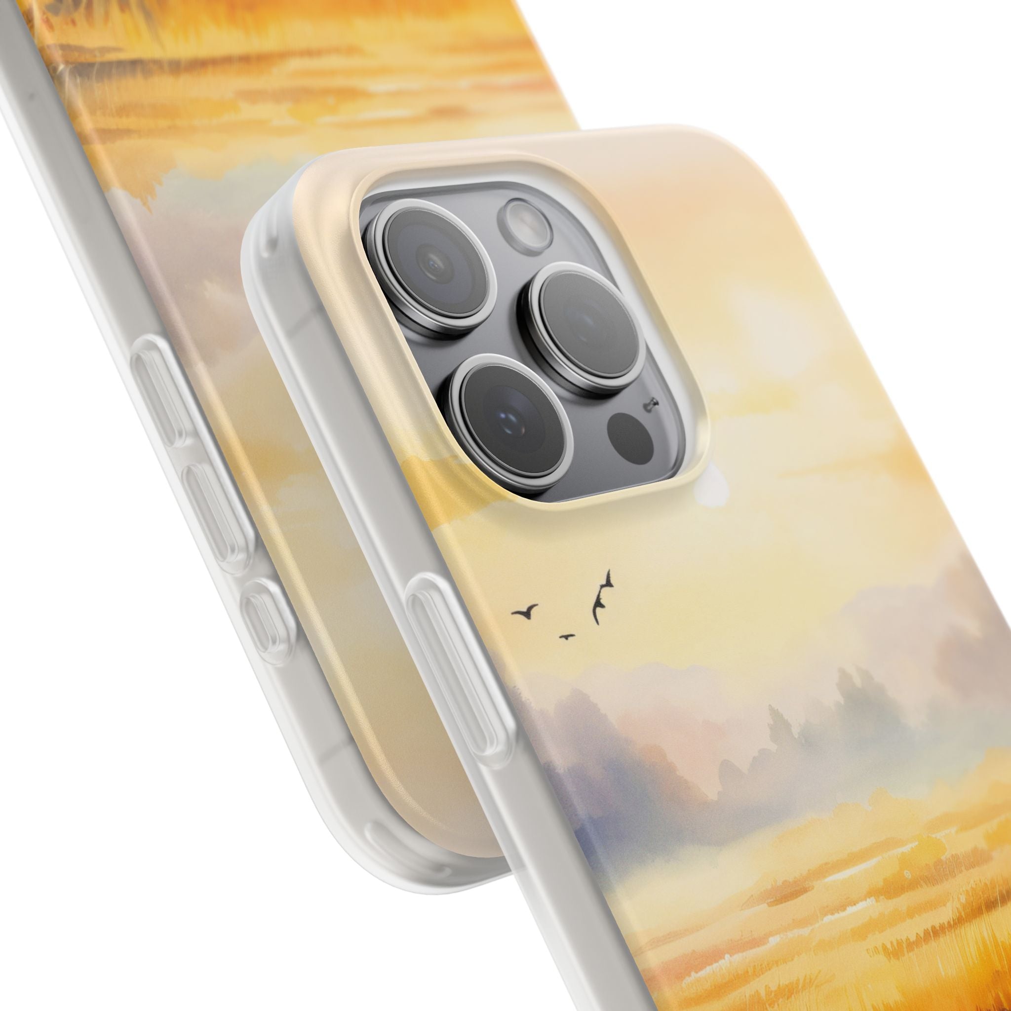 Glowing Sunrise iPhone 15 Pro Max Case - Soft