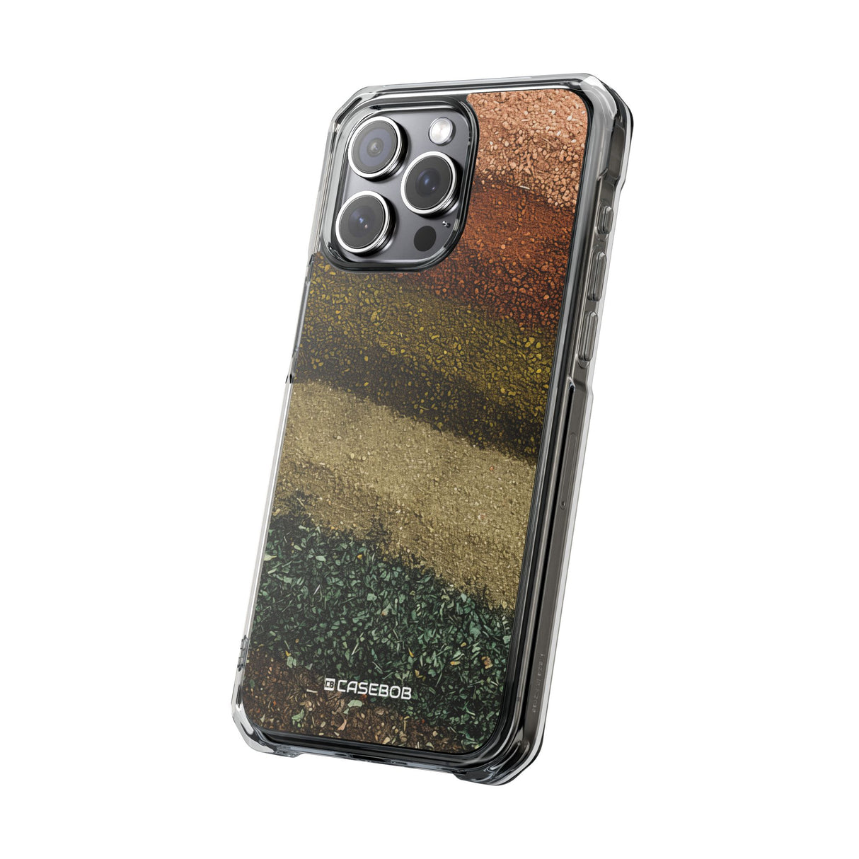 Earth Tone Pattern | Phone Case for iPhone (Clear Impact Case - Magnetic)