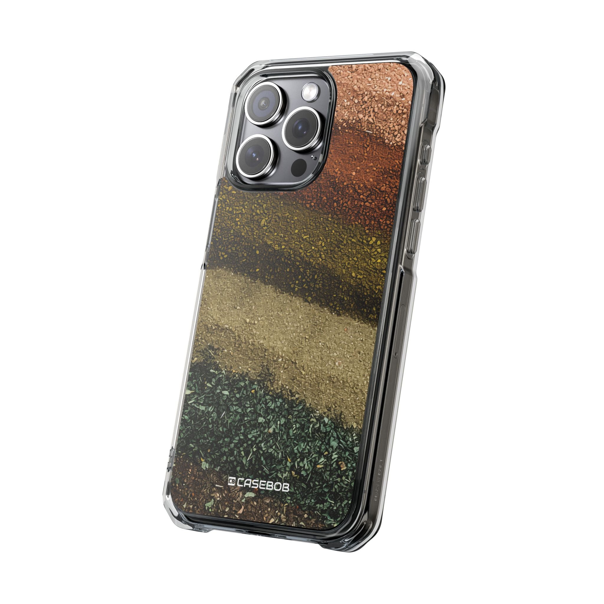 Earth Tone Pattern - Clear Impact Case for iPhone