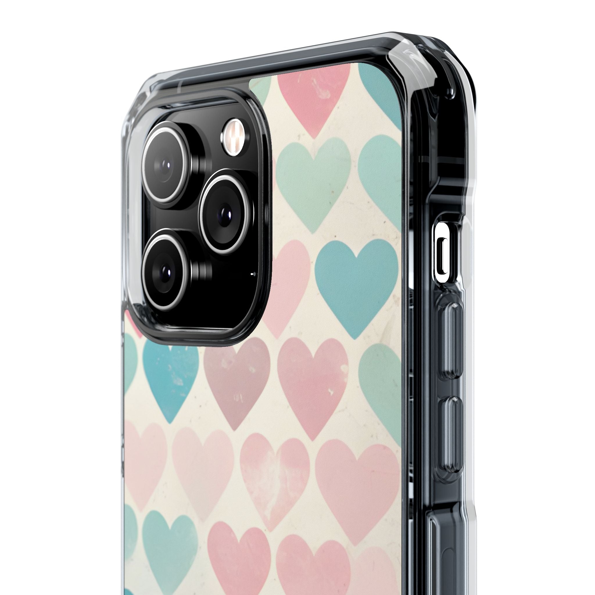 Retro Hearts Symmetry iPhone Case - Impact
