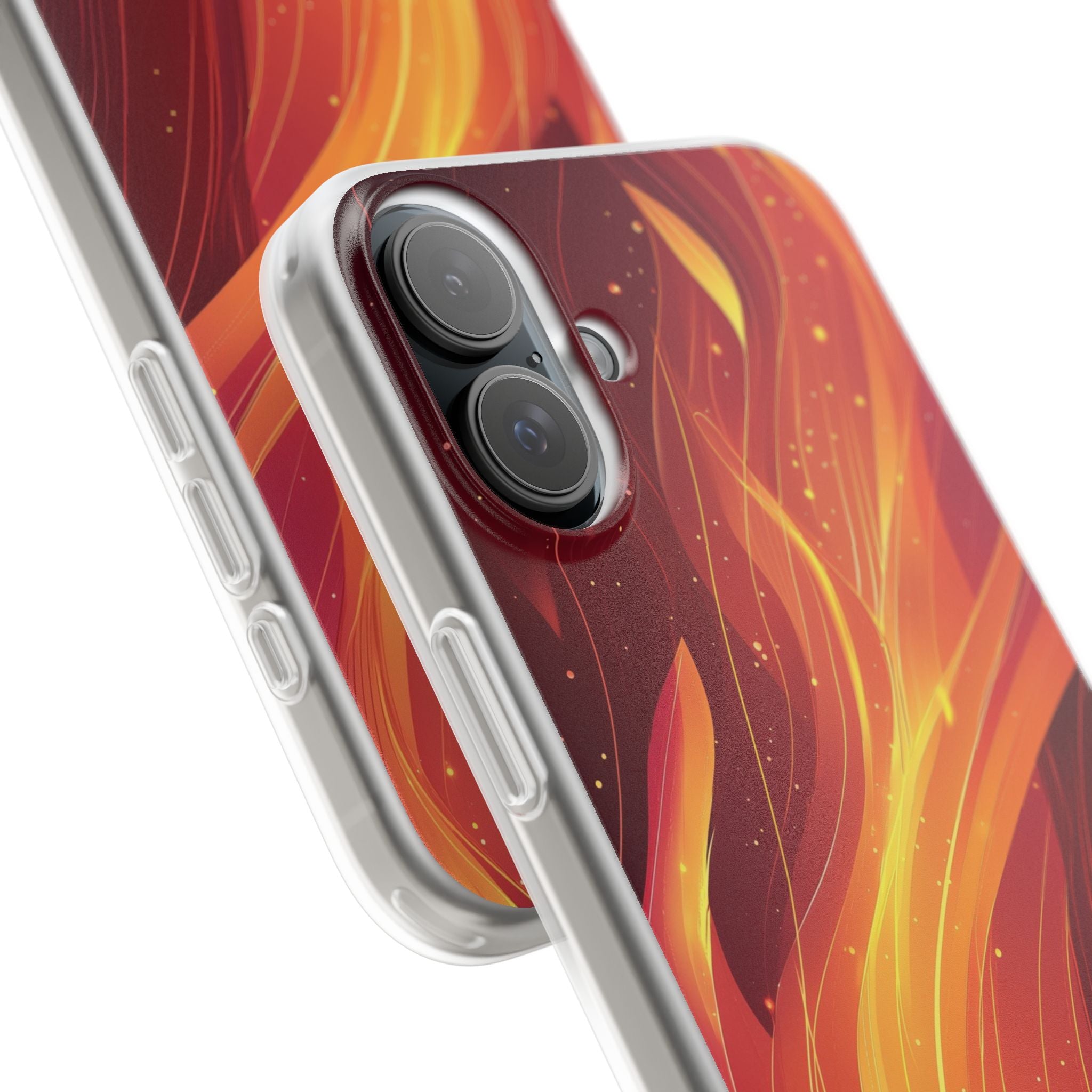 Flaming Flow iPhone 16 Plus Case - Soft