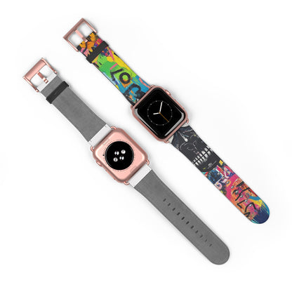 Neon Skull Burst - Watch Band