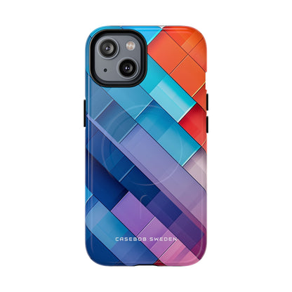 Vibrant GeoFlow iPhone 14 | Tough+ Phone Case