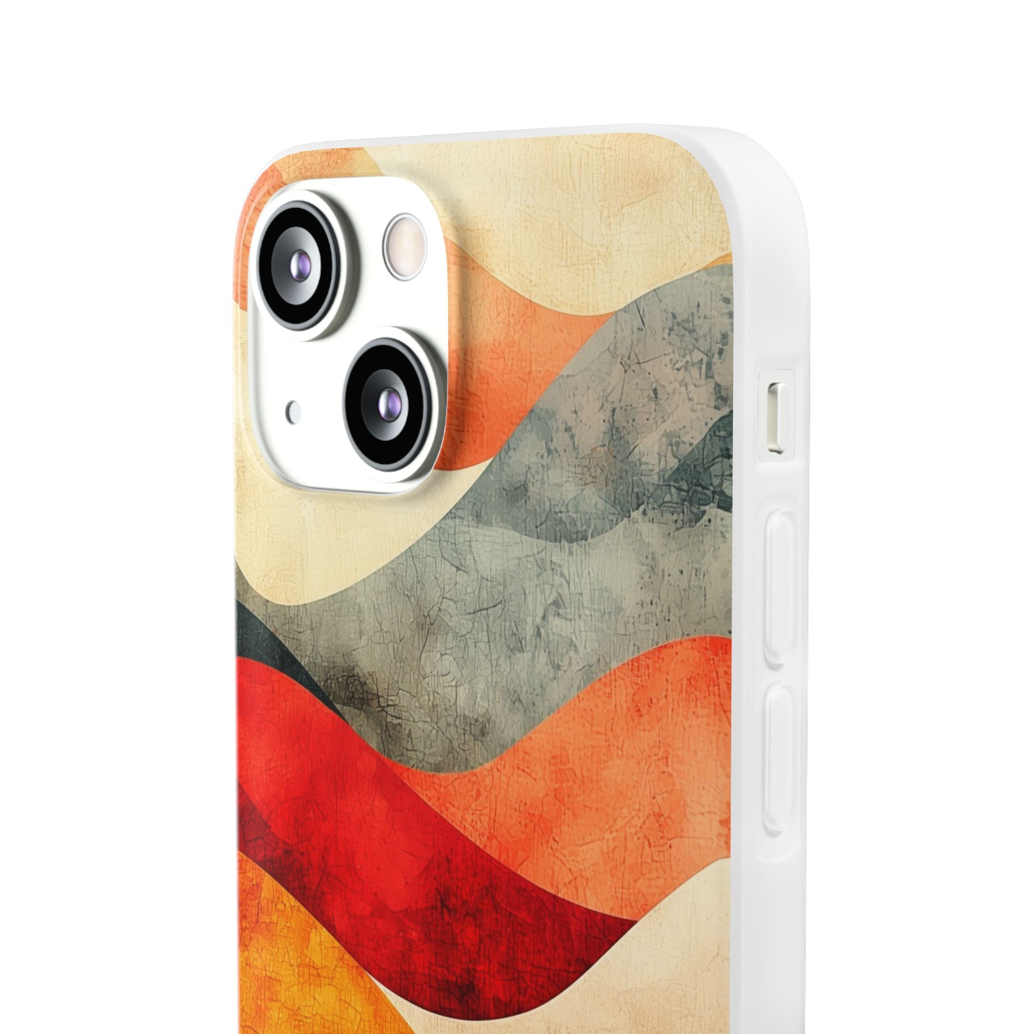 Cracked Wave Sunset iPhone 13 mini Case - Soft