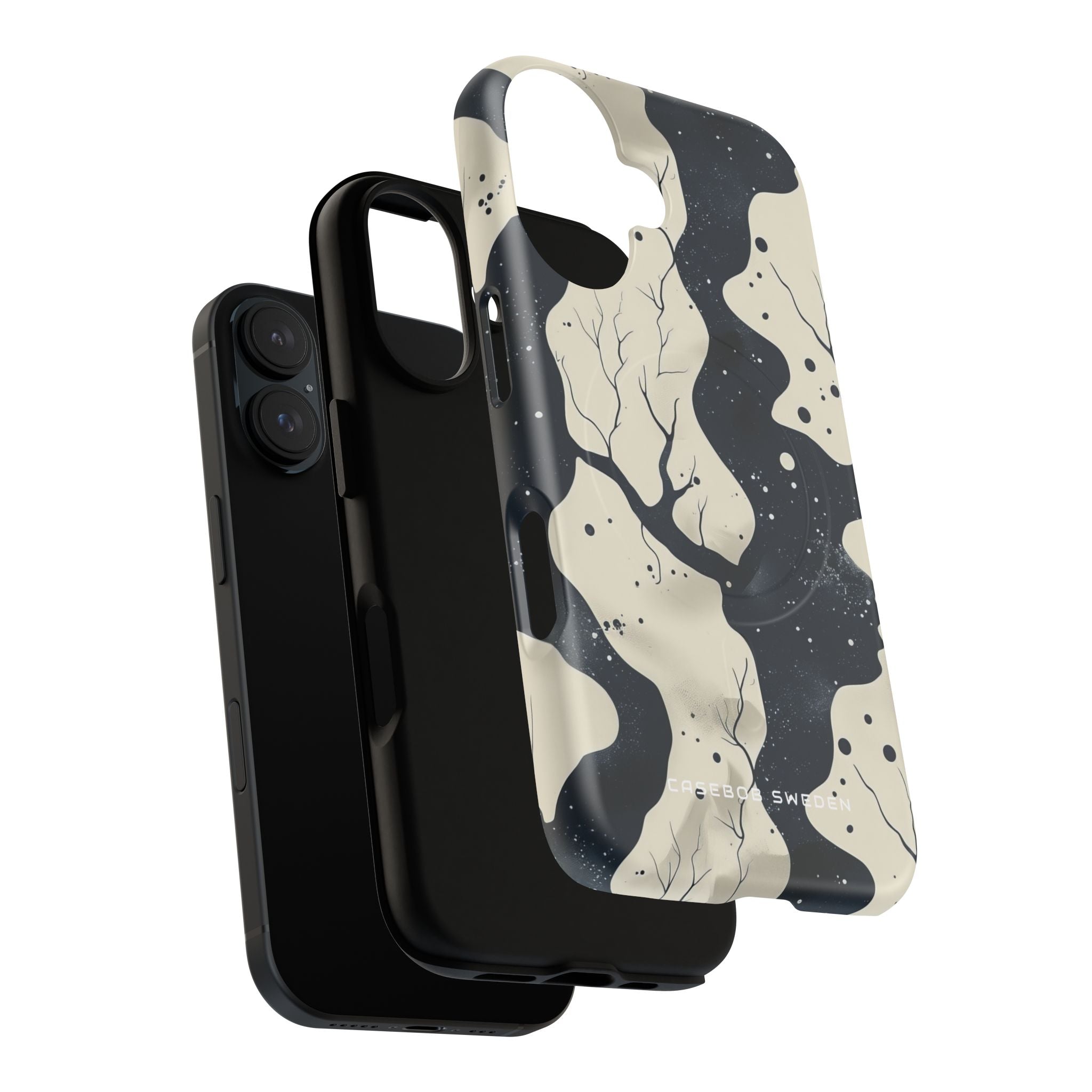 Organic Fluid Silhouettes with Cosmic Depth iPhone 16  Tough+ Phone Case