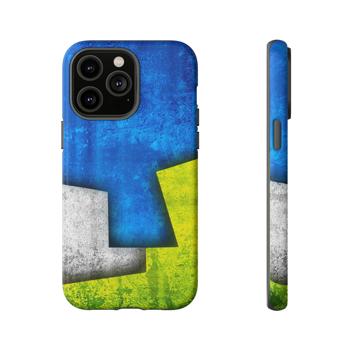 Blue Abstract Art - Protective Phone Case