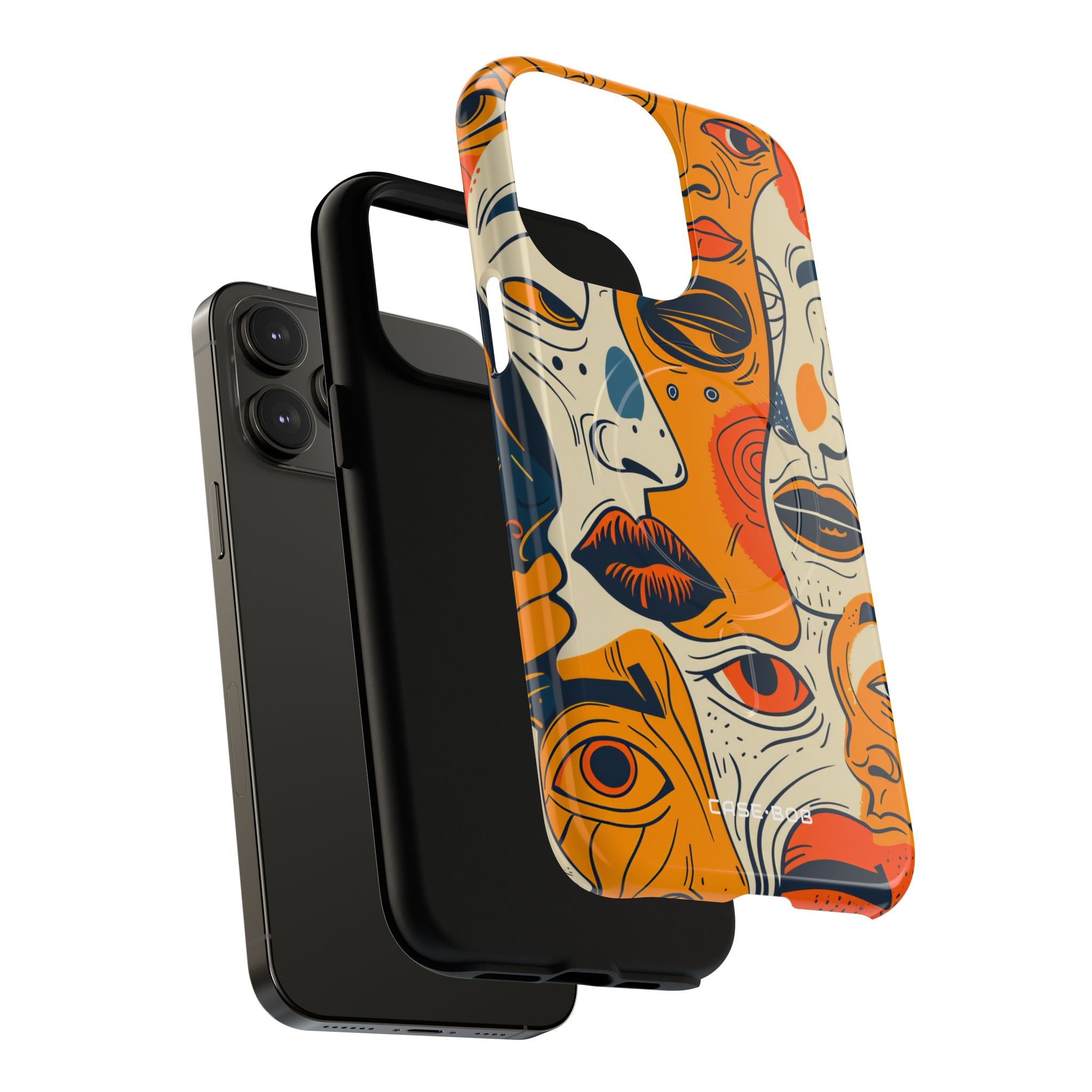 Tangled Faces Sunset iPhone 14 Pro Max Case - Tough+