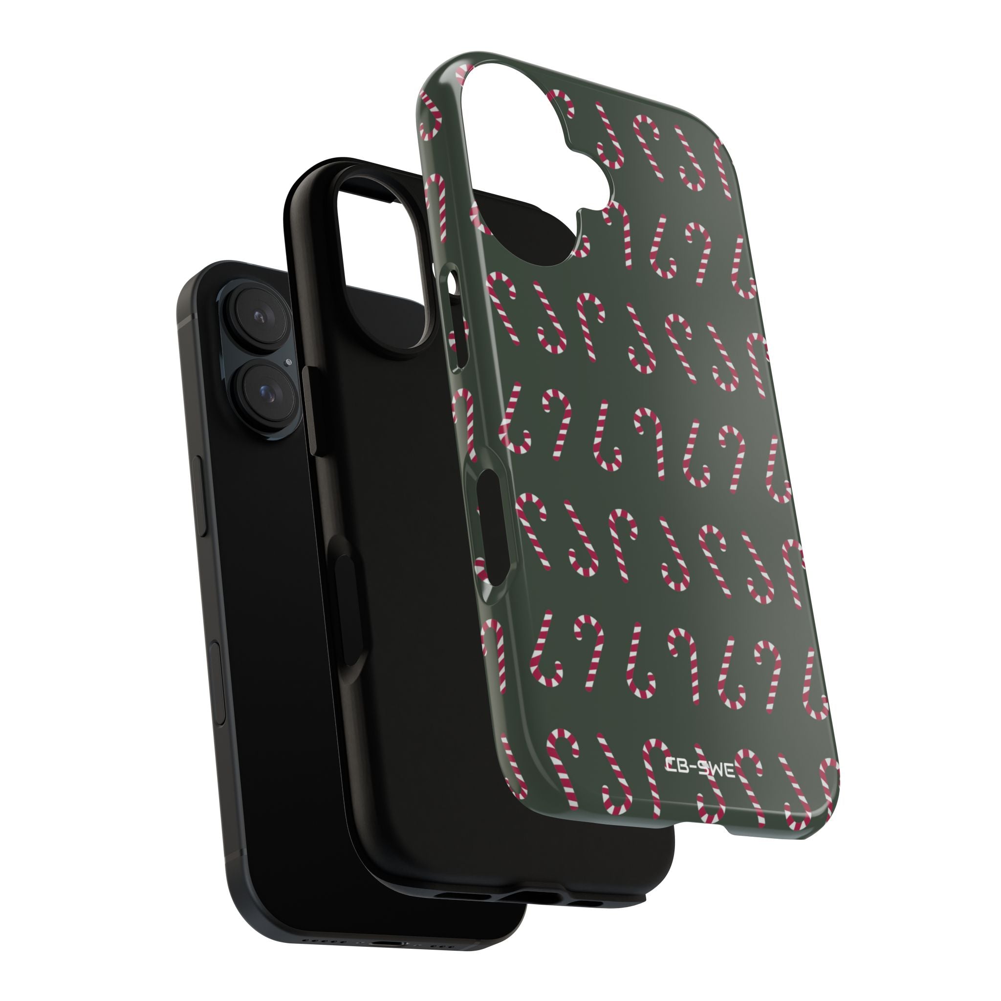 Candy Canes Aligned - iPhone Case