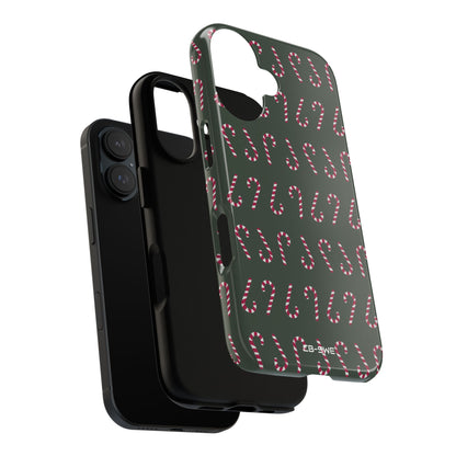 Candy Canes Aligned - iPhone Case