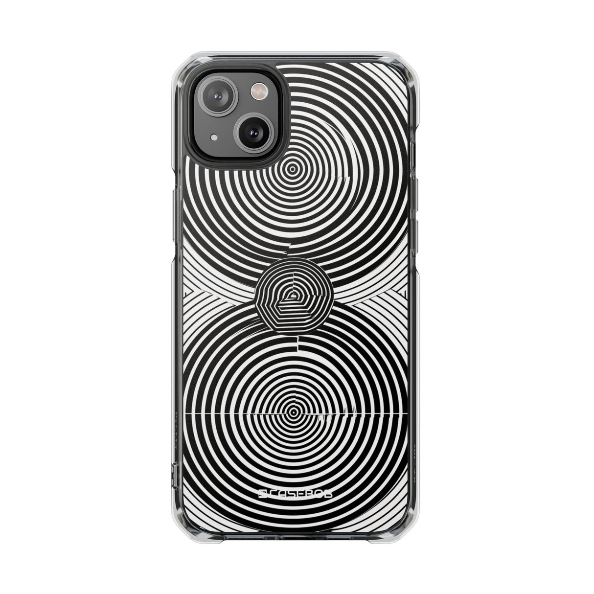 Hypnotic Geometry - Phone Case for iPhone (Clear Impact - Magnetic)