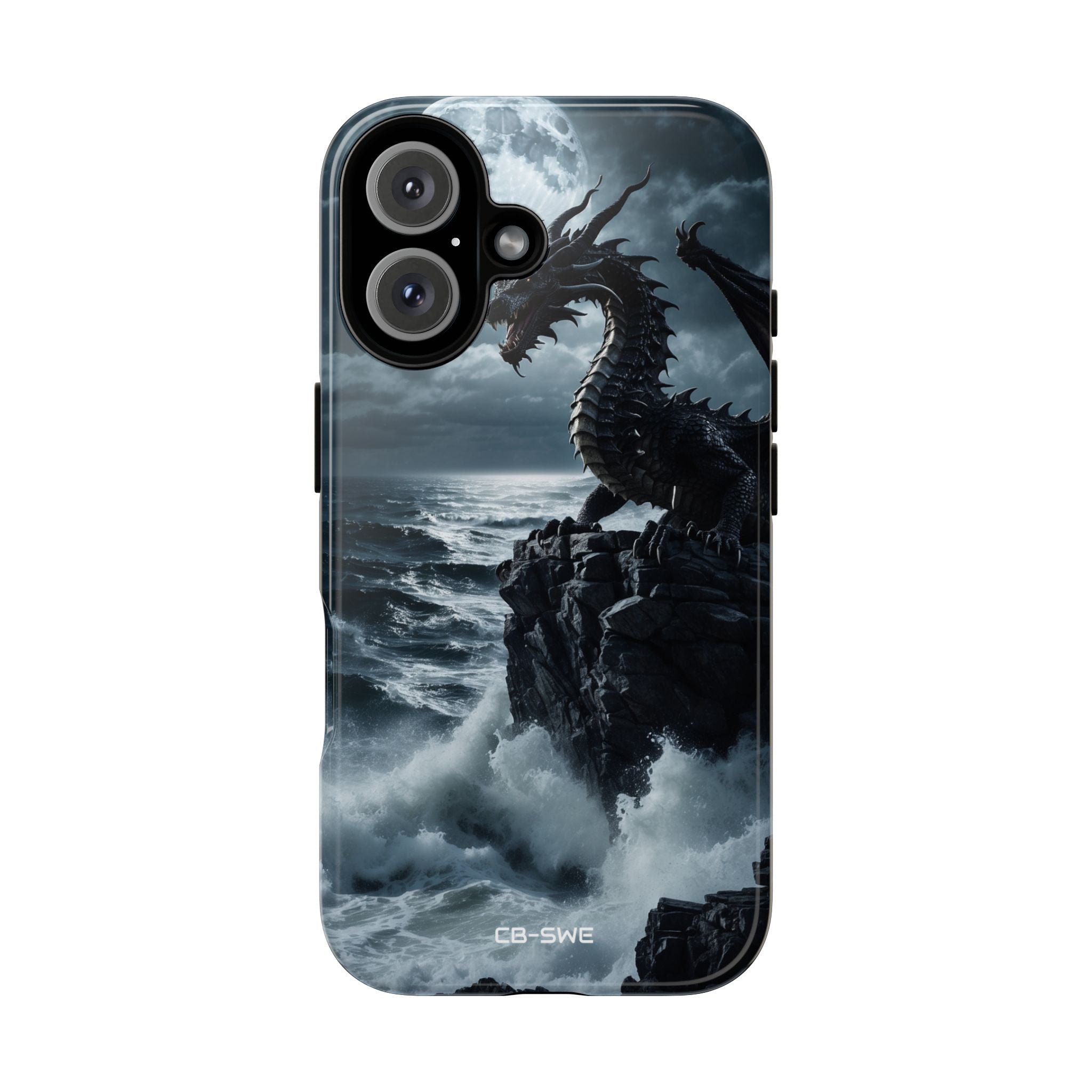 Dragon Roars Against Sea - iPhone Case