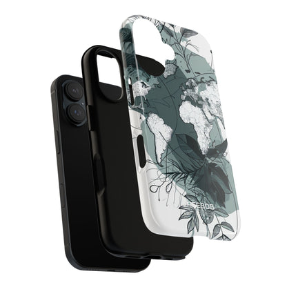 Botanische Weltkarte iPhone 16 - Robust