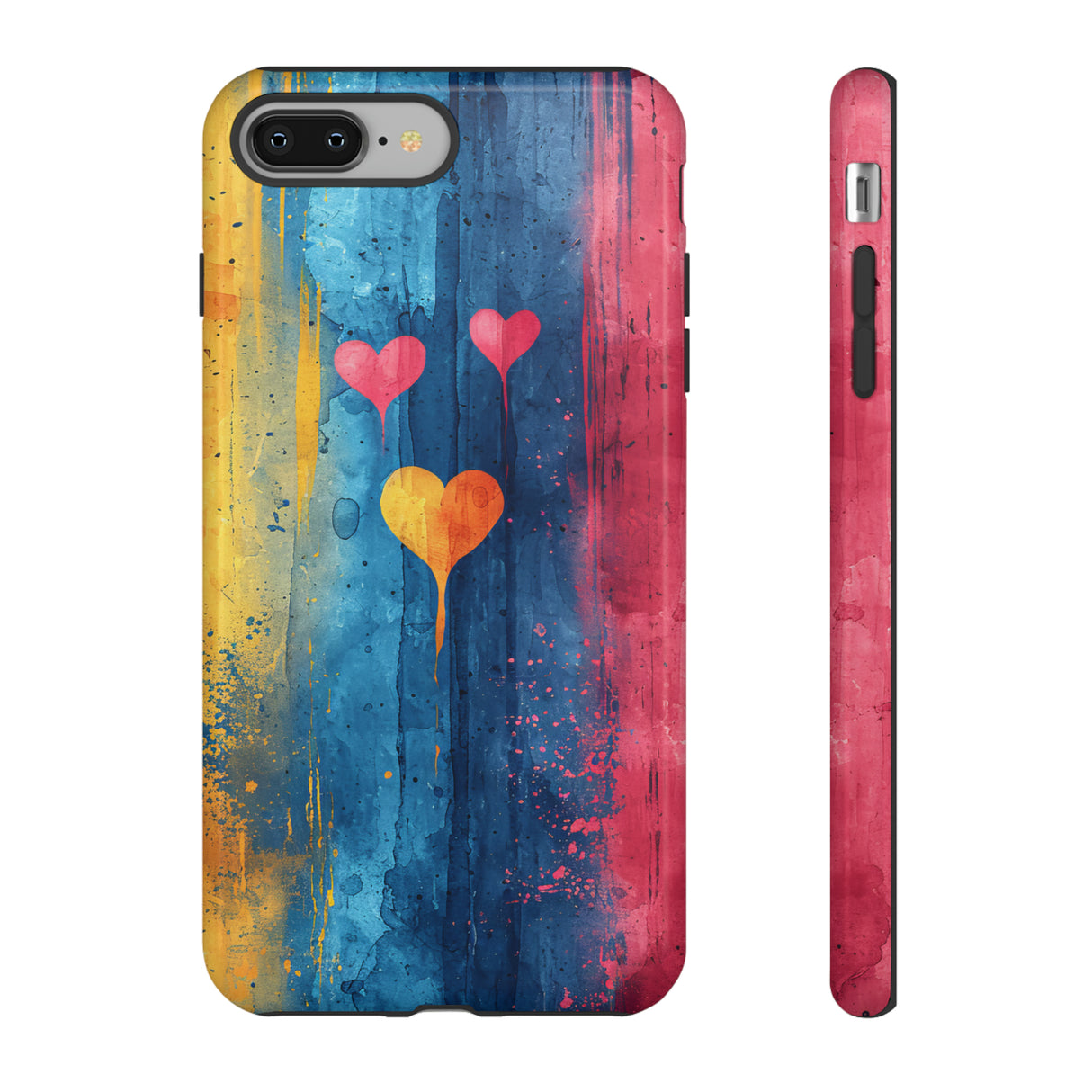 Watercolor Stripe Bliss - Protective Phone Case