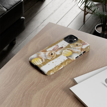 Bunnies Hold Eggs - iPhone Case