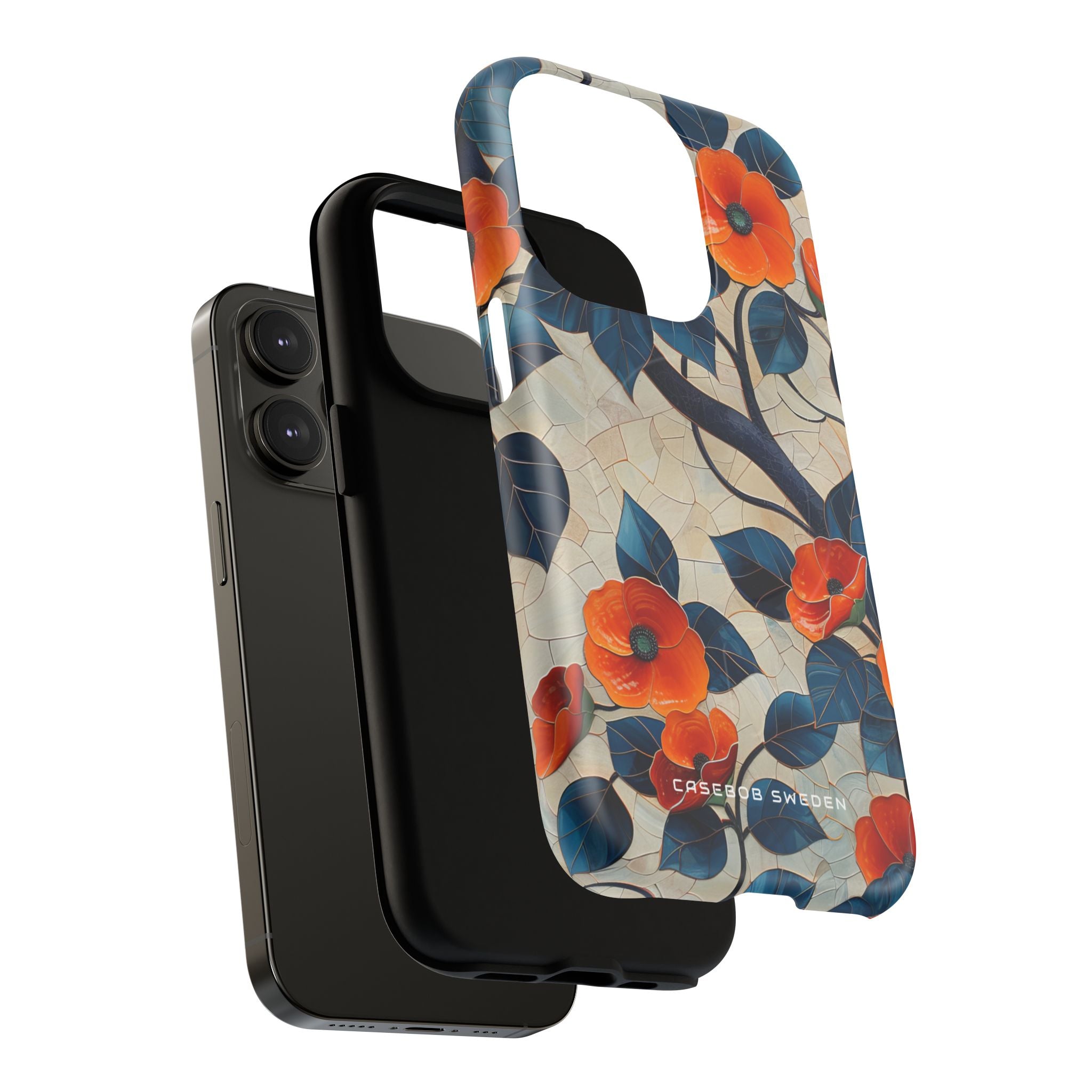 Orange Blossoms Mosaic Harmony iPhone 14 | Tough+ Phone Case