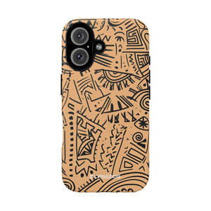 Tribal Harmony: Bold Geometric Dance - for iPhone 16