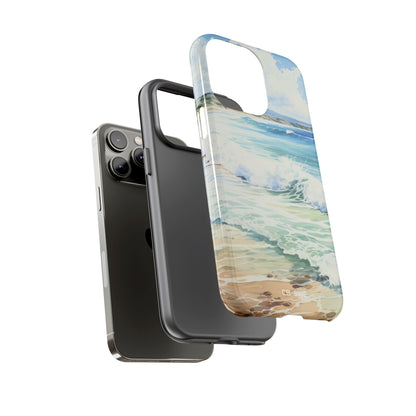Serene Coastal Watercolors - iPhone Case