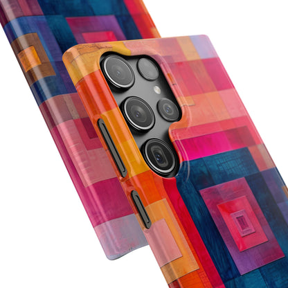 Vibrant Geometry - Slim Samsung S23 Phone Case