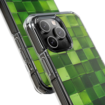 Green Tile Harmony iPhone 14 - Impact Clear+