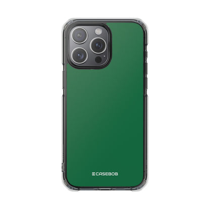 Dark Spring Green - Clear Impact Case for iPhone