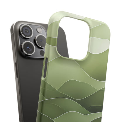 Gradient Emerald Drift iPhone 15 - Slim Phone Case