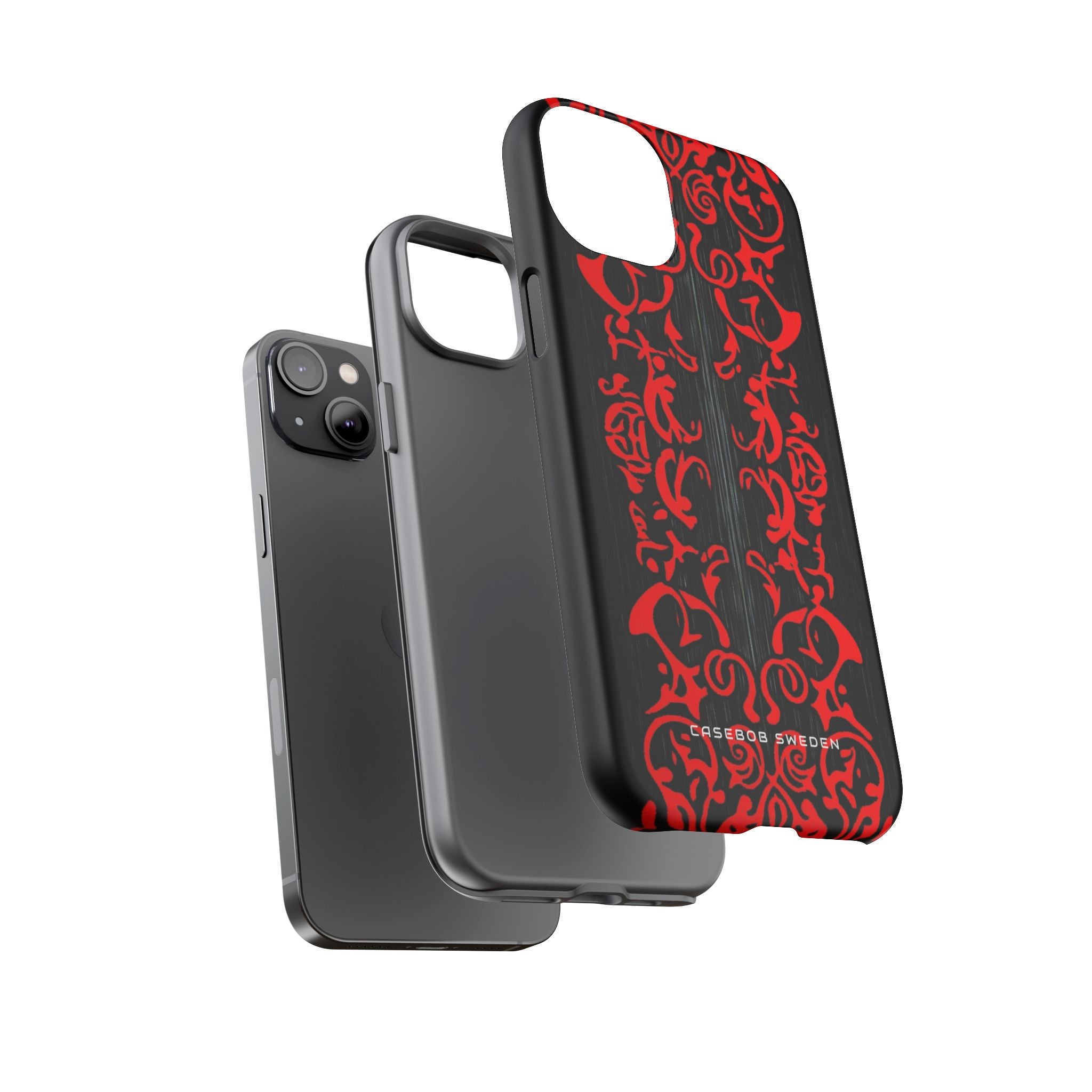 Gothic Crimson Symmetry iPhone 14 - Tough Phone Case