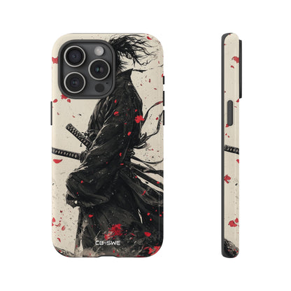 Falling Samurai Petals - iPhone Case
