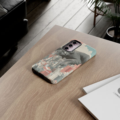 Cat Rests Over City - Samsung Case