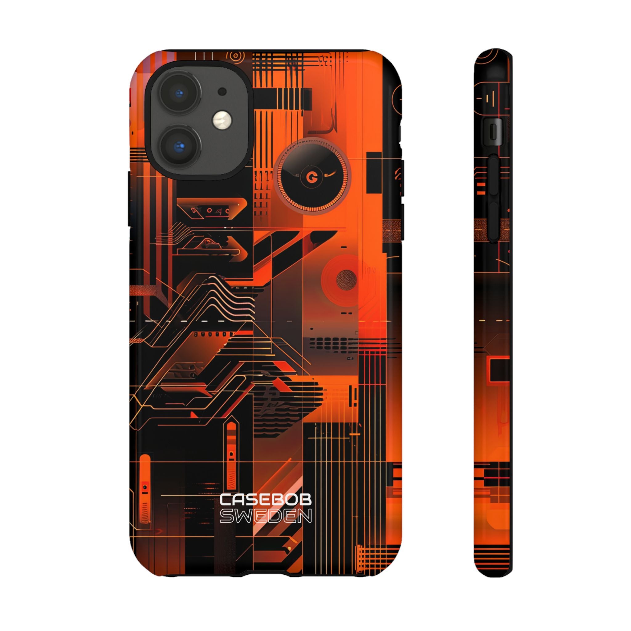 Orange Circuit Dreams iPhone 11 - Tough