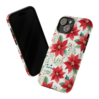 Poinsettias Bloom Bright - iPhone Case