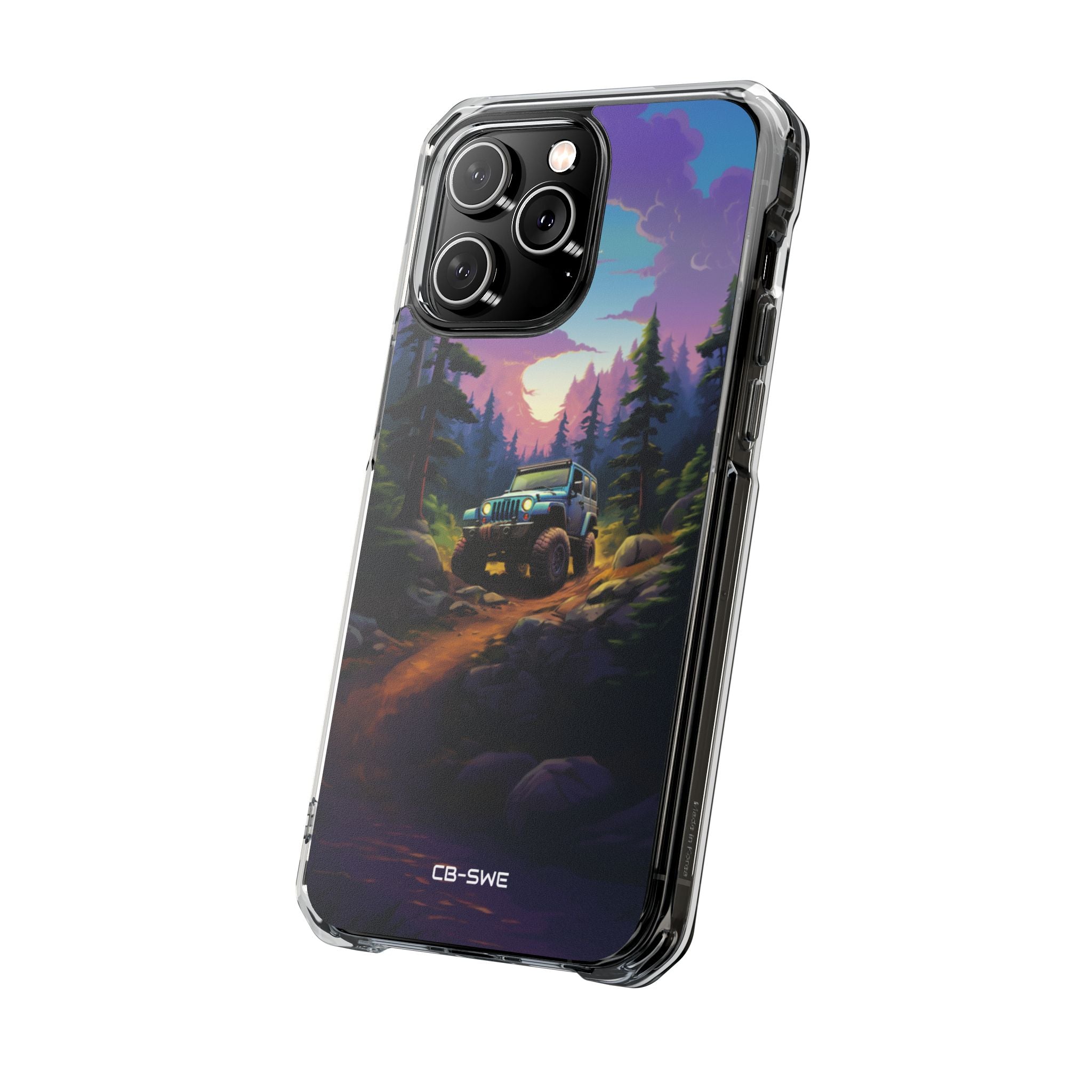 Sunset Forest Drive iPhone Case - Impact