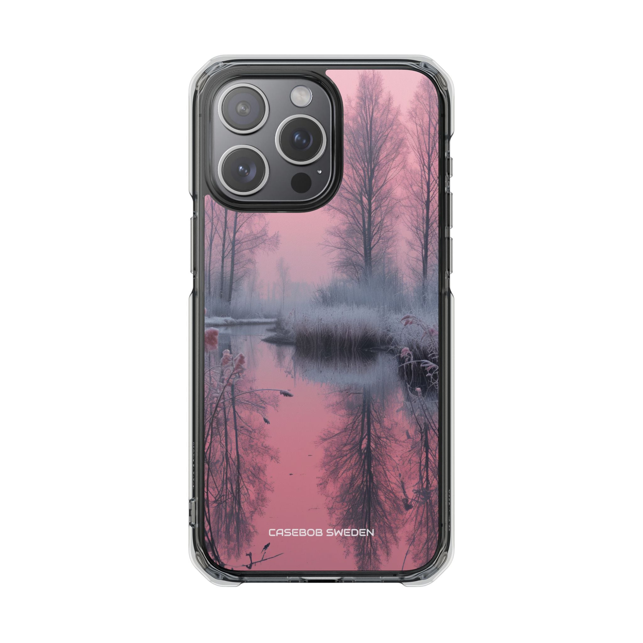 Pink Serenity Case - Clear Impact iPhone 15 Phone Case