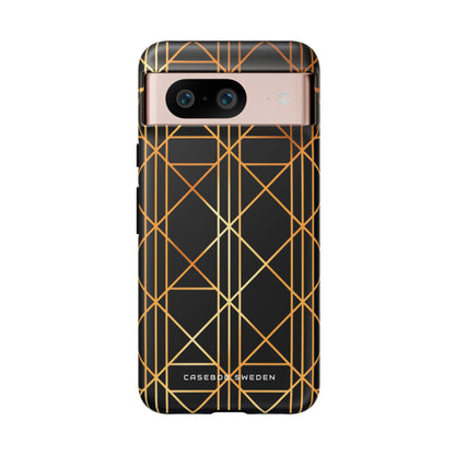 Golden Geometric Elegance Google Pixel 8 - Tough Phone Case