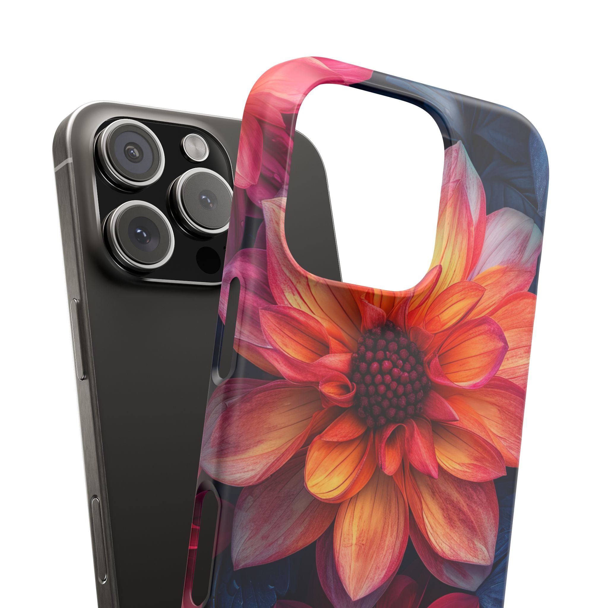 Fiery Bloom Harmony iPhone 16 - Slim Phone Case