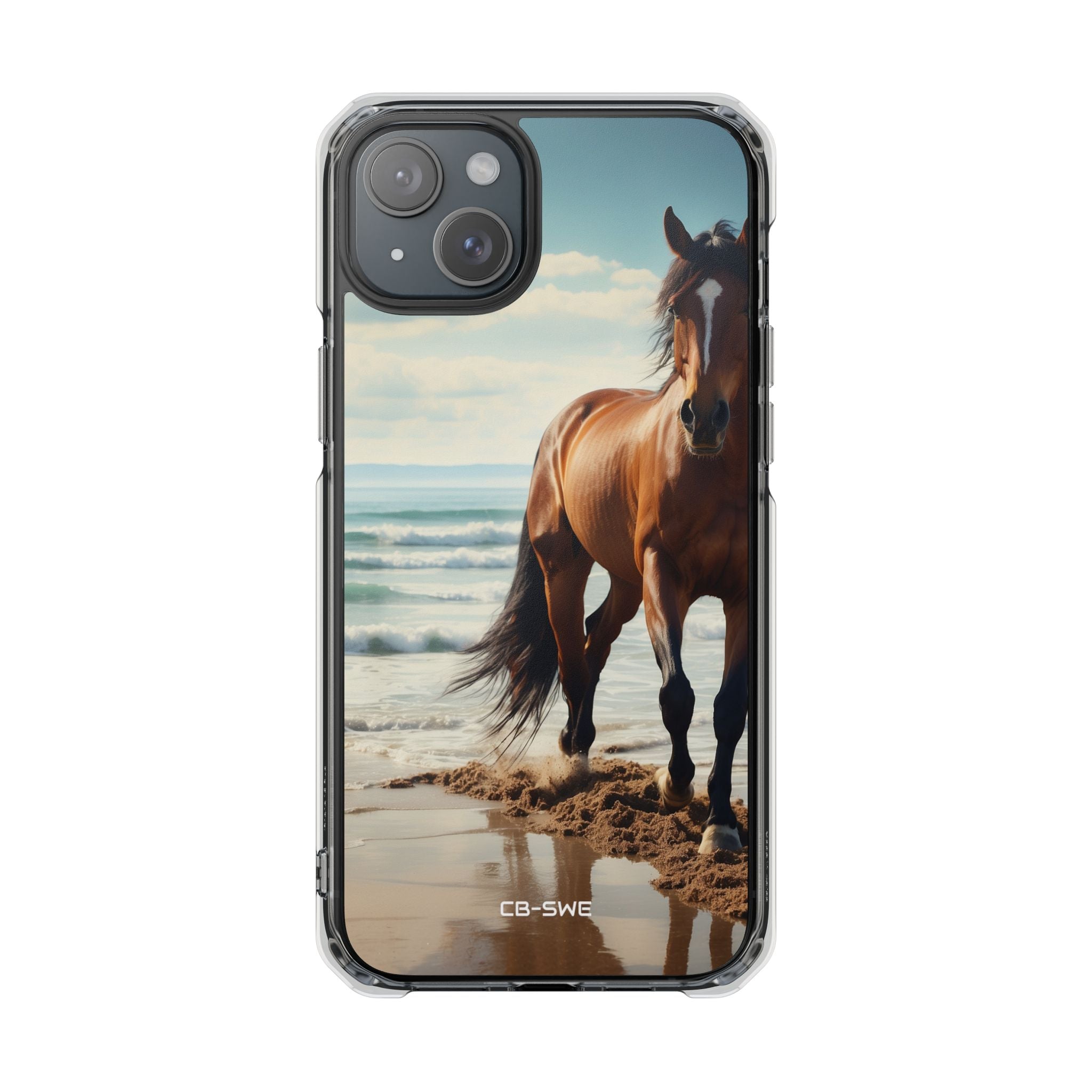 Horse Gallops Shoreline iPhone Case - Impact