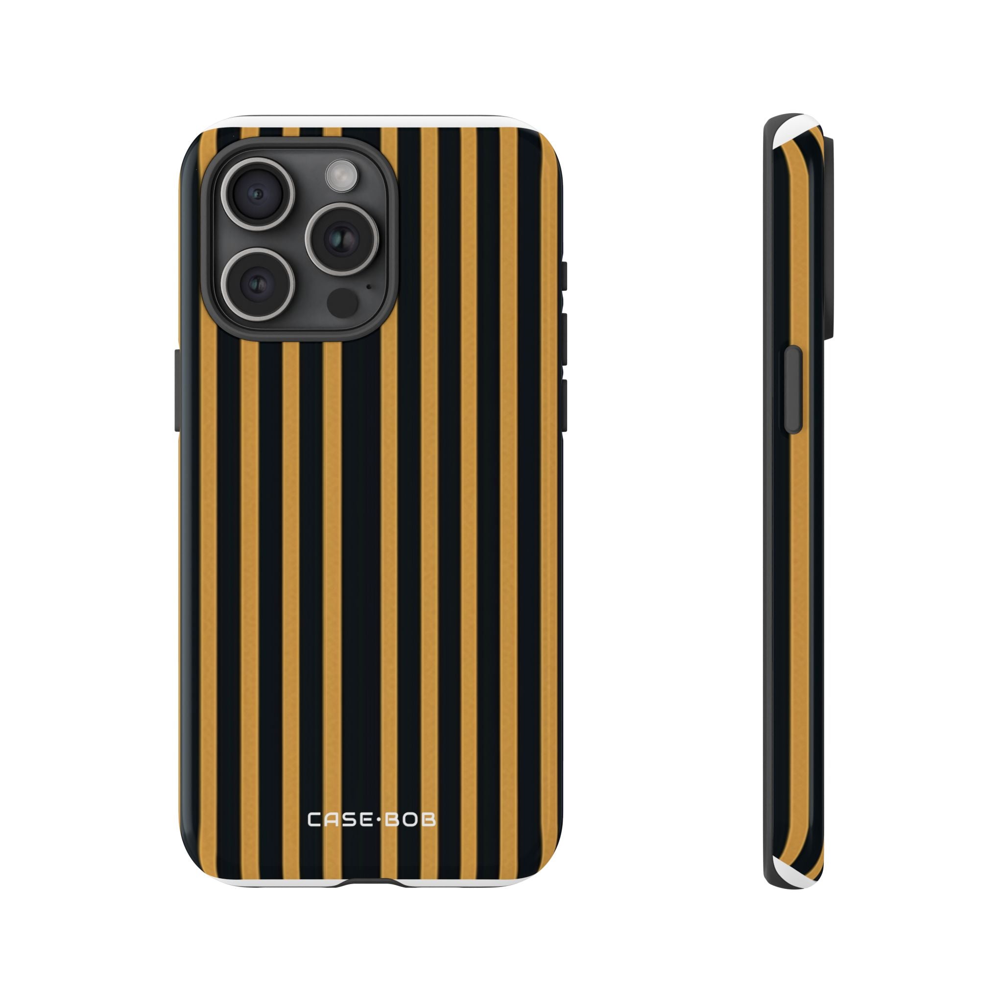 Golden Stripes iPhone 15 Pro Max Case - Tough