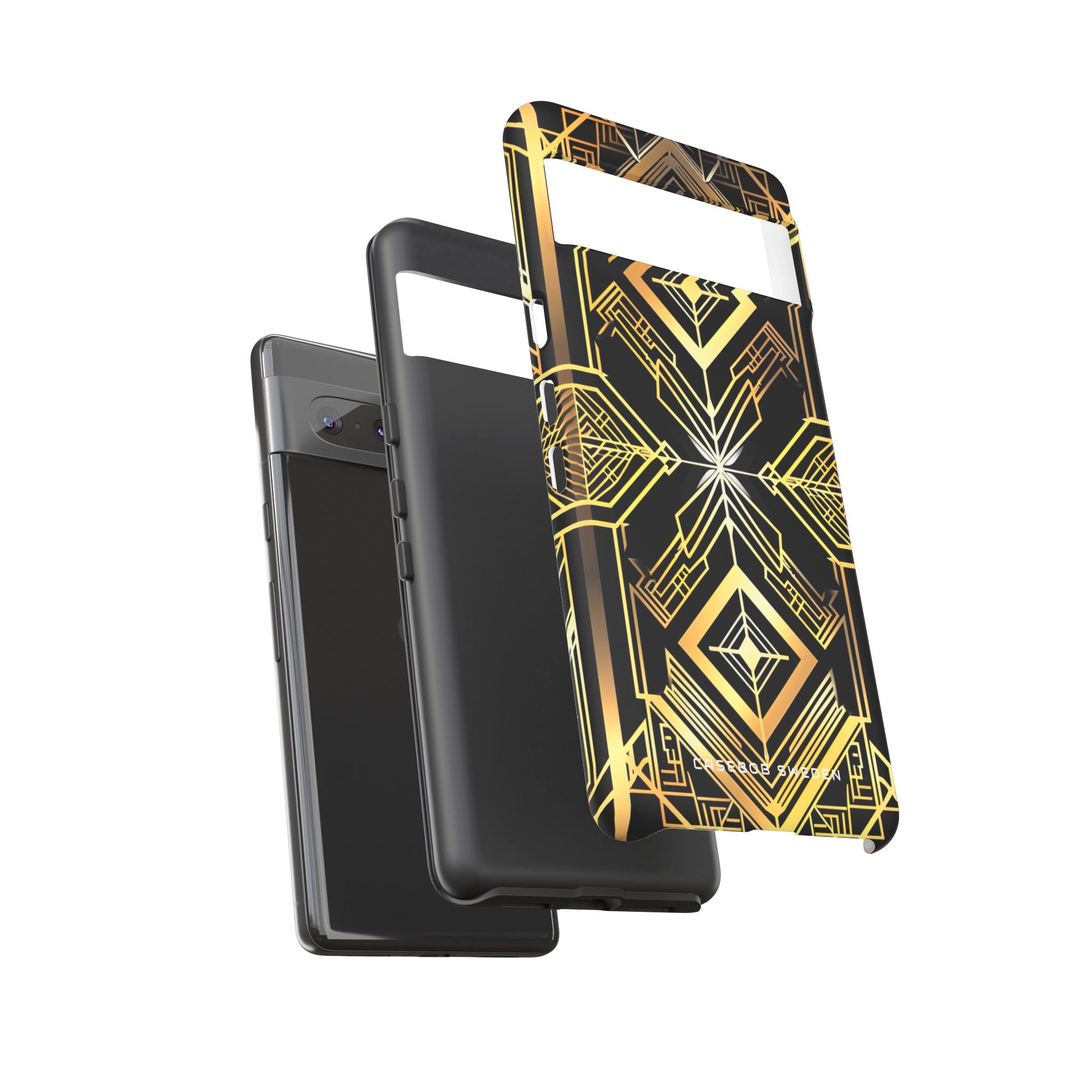 Golden Geometric Opulence Google Pixel 7 - Tough Phone Case