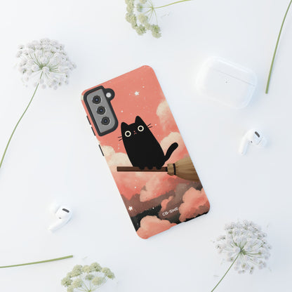 Cat Rides Broom - Samsung Case