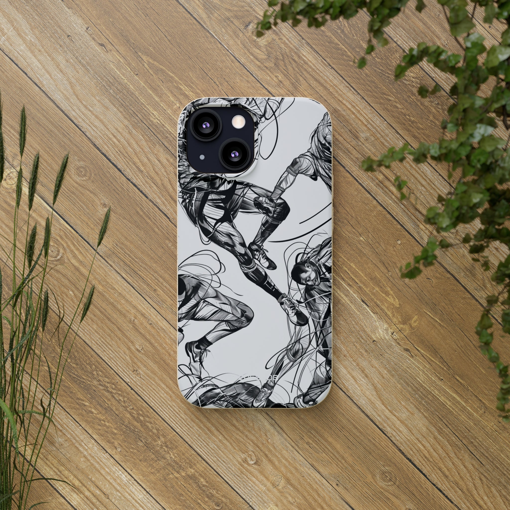 Dynamic Athletic Surrealism | Biodegradable Phone Case