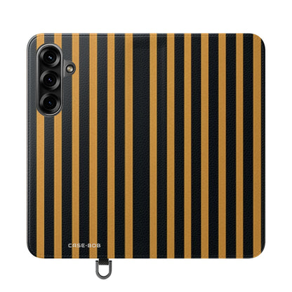Golden Stripes - Samsung S25+ Case - Wallet