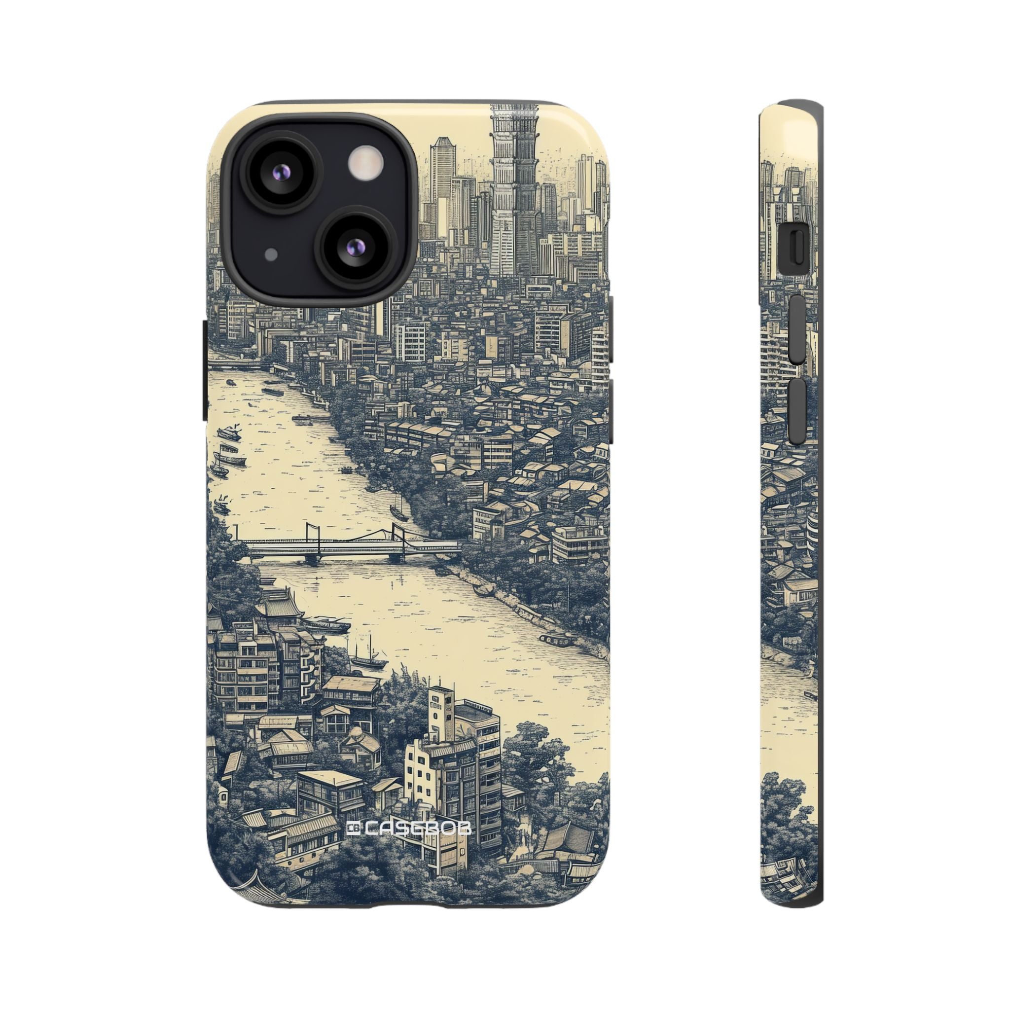 Nostalgic Metropolis | Protective Phone Case for iPhone