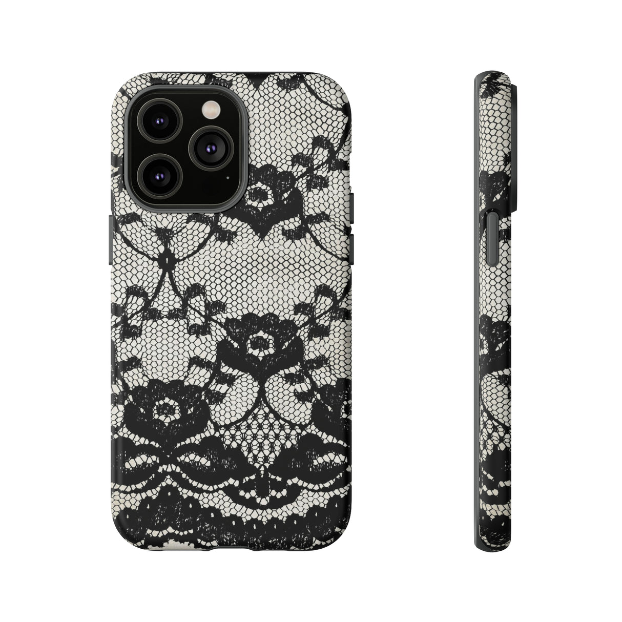 Lilrunge Gothic Flower - Protective Phone Case