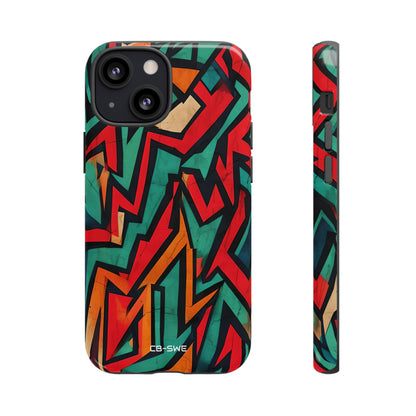 Vivid Geometry Dance - iPhone Case
