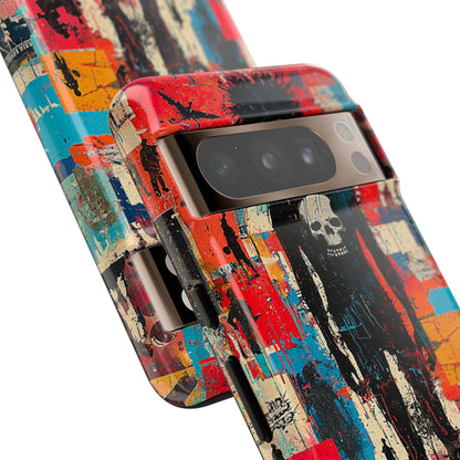 Spiky Skull Silhouette Google Pixel 8 Pro Case - Tough